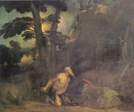 Jerome, Titian, 60x50 cm