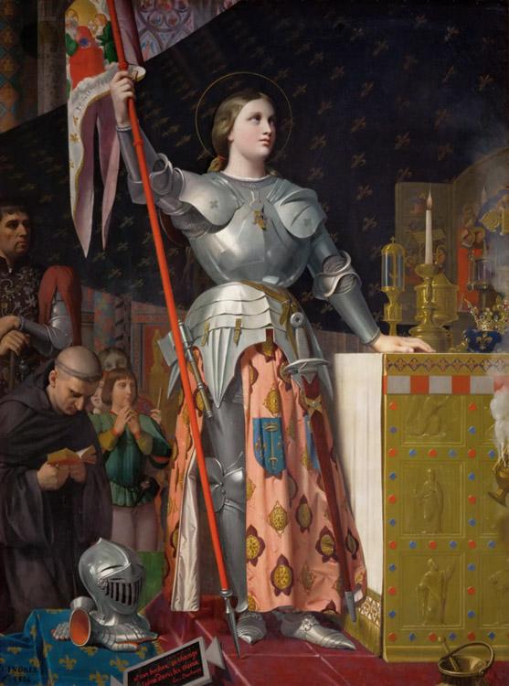 Joan of Arc at the,Jean-Auguste Dominique Ingres,50x37cm
