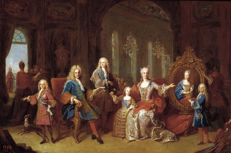 King Philip V andHis Family,Jean Ranc,44x65cm