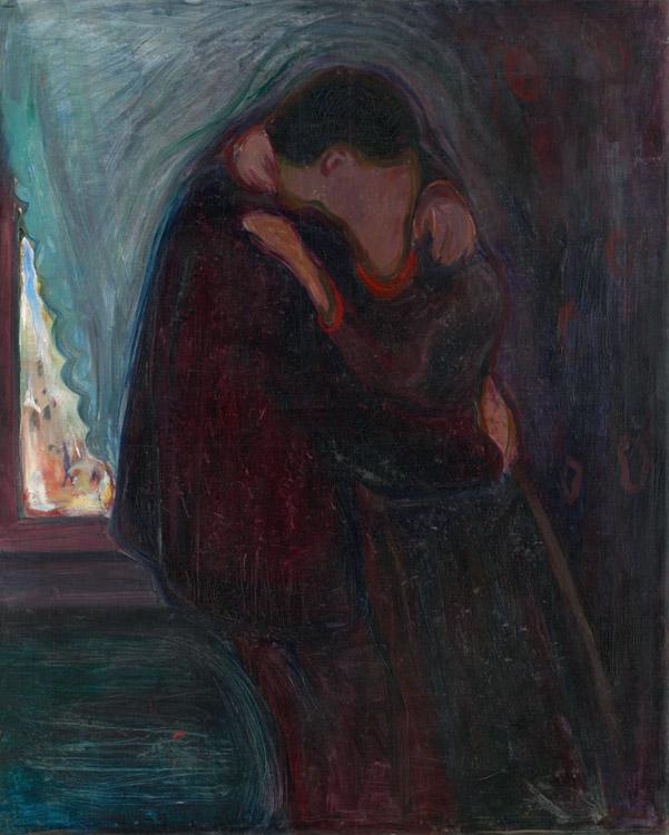 Kiss,Edvard Munch,50x40cm