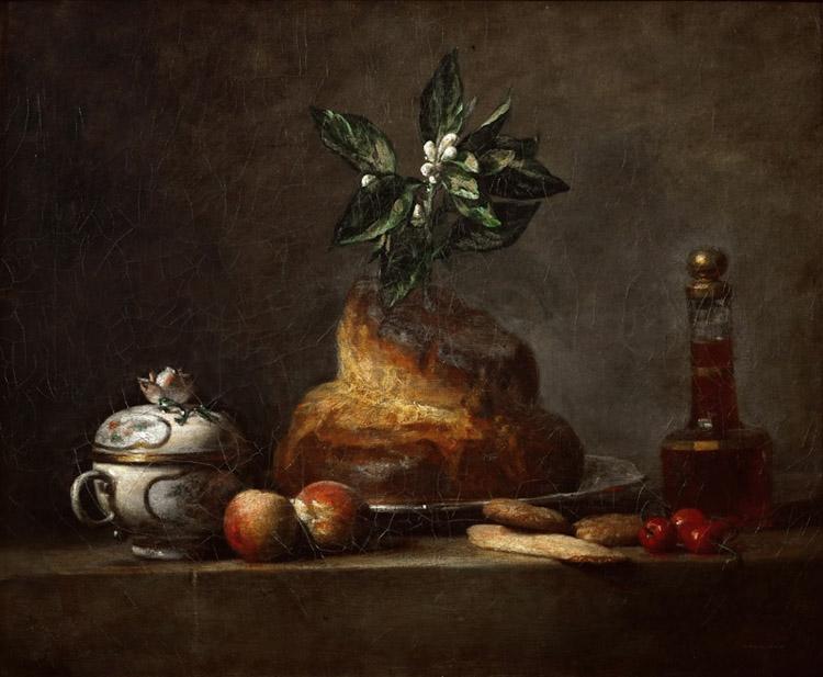 La Brioche,jean-Baptiste-Simeon Chardin,47x56cm