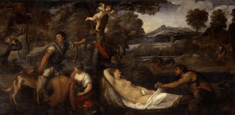 La Venus du Pardo,Titian,80x40cm