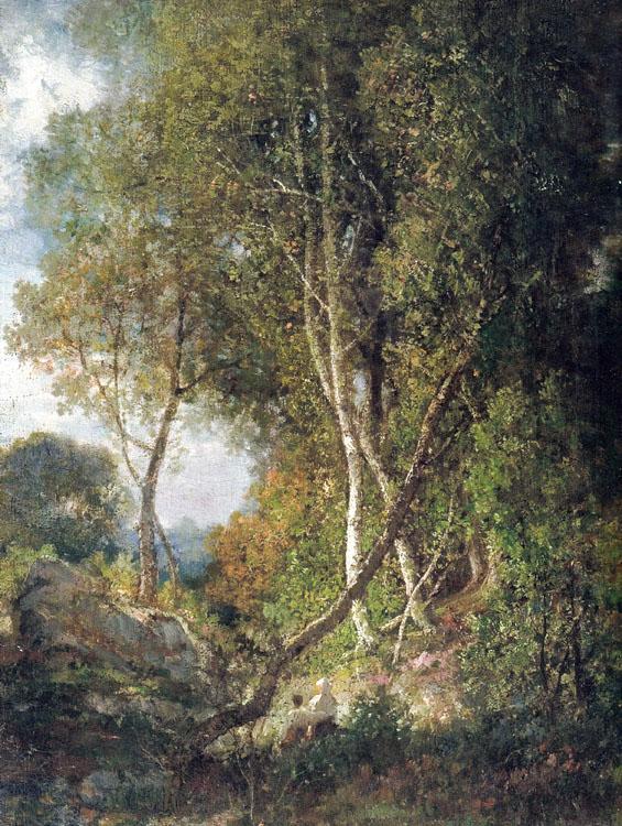 Landscape,Nicolae Grigorescu,46.5x34.5cm