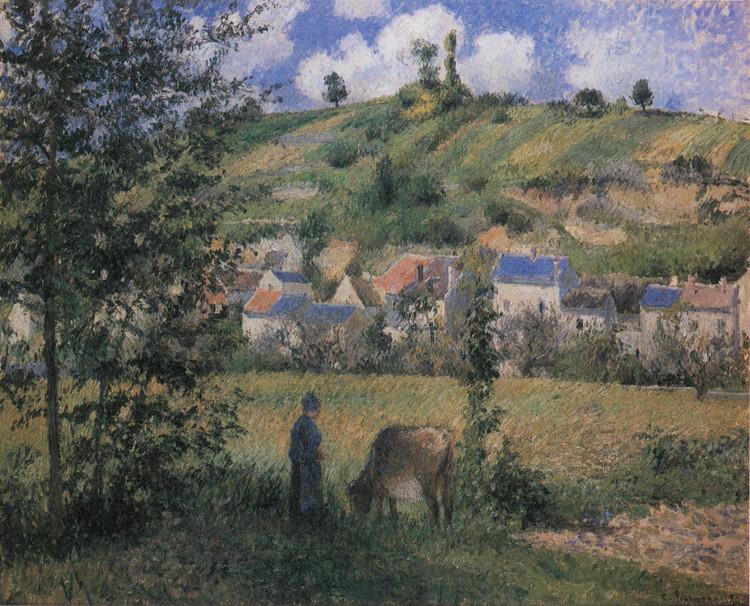Landscape at Chaponval,Camille Pissarro,50x40cm