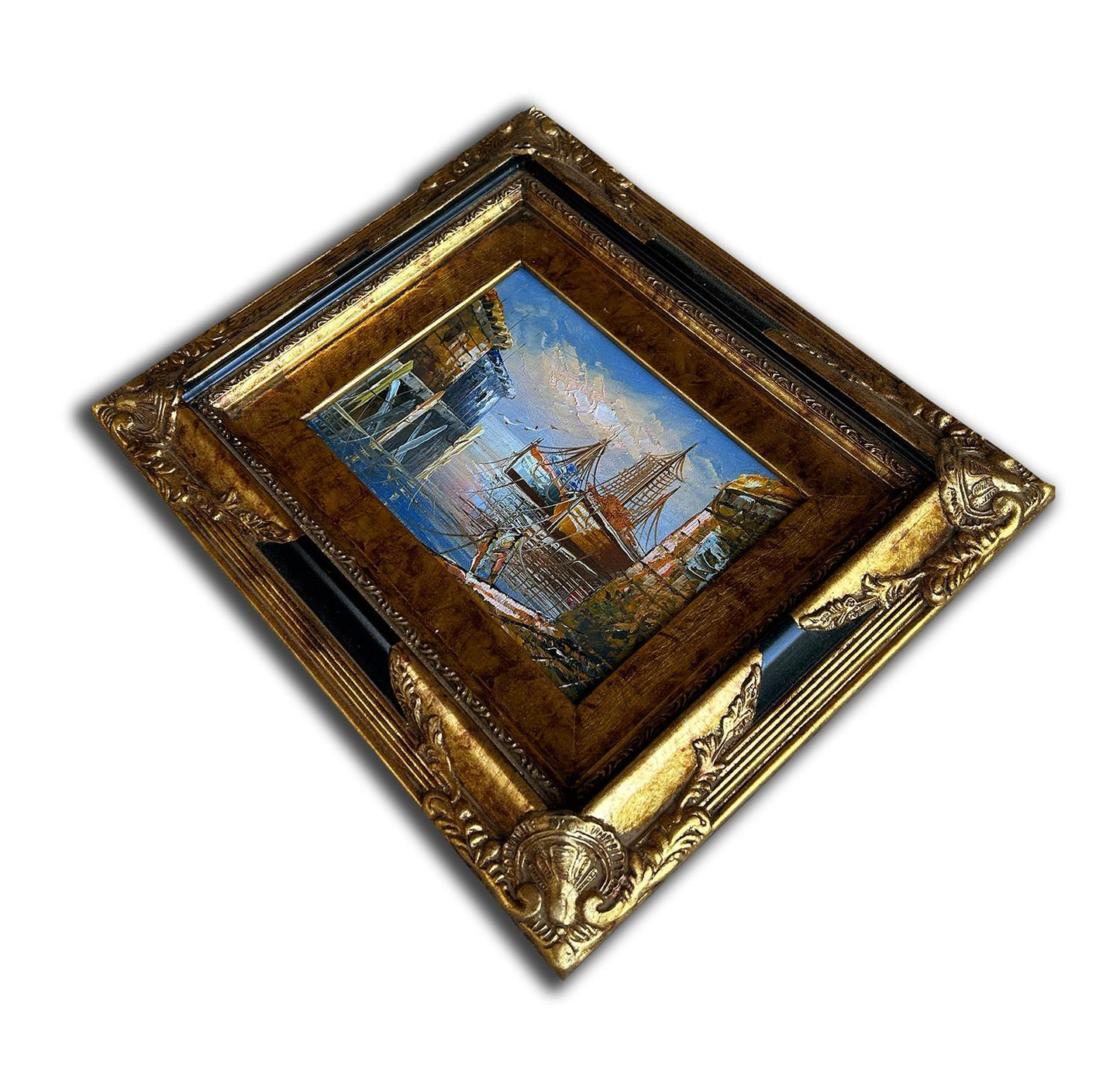 Landscape, hand-painted 25x30 cm eller 10x12 ins