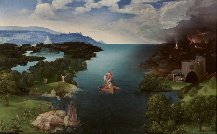 Landscape with Charon's Bark,PATENIER Joachim,60x40cm
