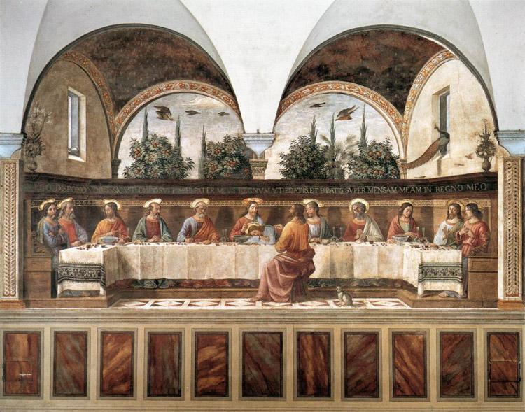Last Supper,Domenico Ghirlandaio,50x40cm
