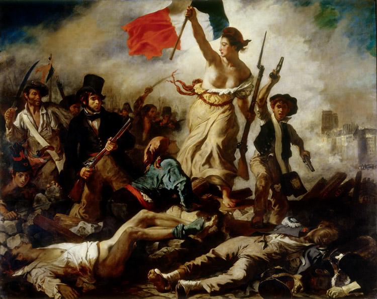 Liberty Leading the People,Eugene Delacroix,50x40cm