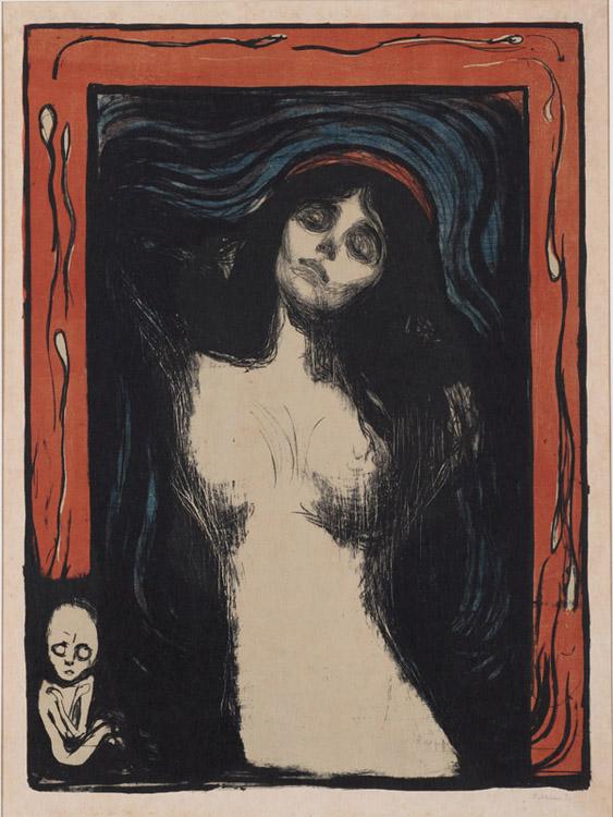 Madonna, Edvard Munch, 60.5x44.2cm