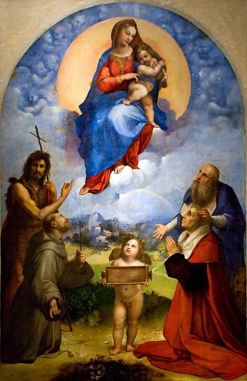 Madonna di Foligno,Raphael,60x40cm