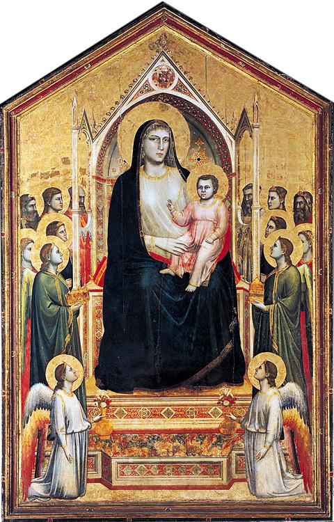 Madonna in Majesty,GIOTTO di Bondone,60x40cm