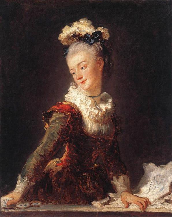 Marie-Madeleine Guimard, Dancer,Jean Honore Fragonard,50x40cm