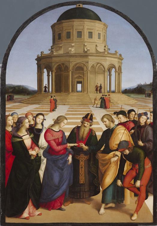 Marriage of the Virgin,Raphael,60x42cm