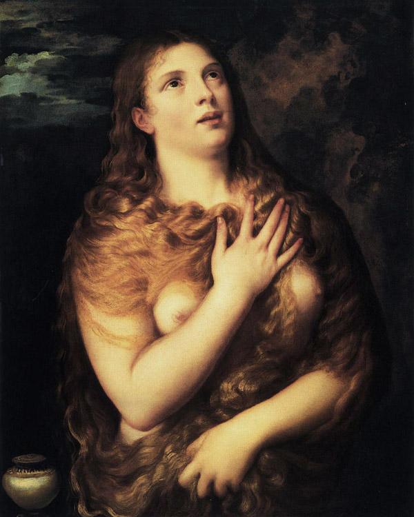 Mary Magdalen,Titian,50x40cm