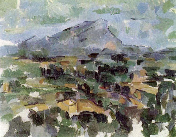 Mont Sainte-Victoire,Seen from Les Lauves,Paul Cezanne,50x40cm