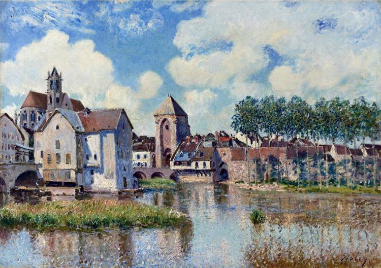 Moret-sur-Loing,Alfred Sisley,60x40cm