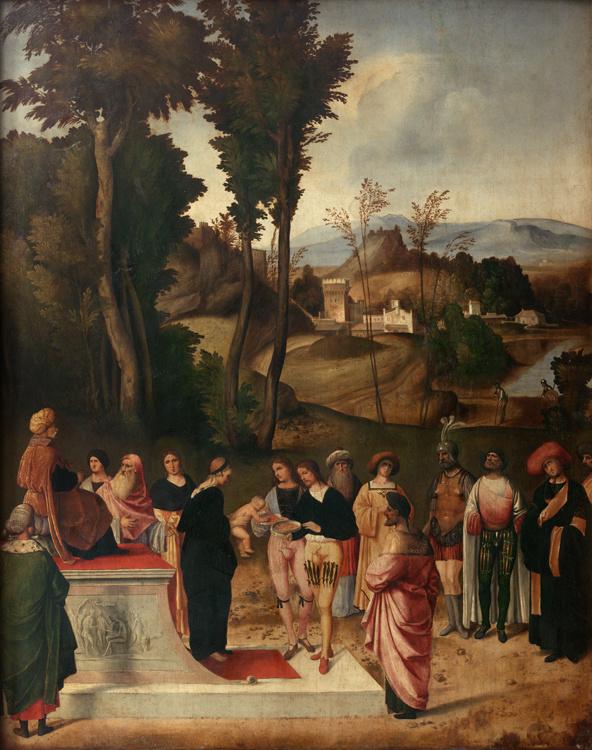 Moses' Trial by Fire,Giorgione,50x40cm
