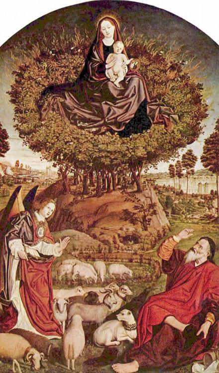 Moses and the Burning Bush,Nicolas Froment,60x35cm