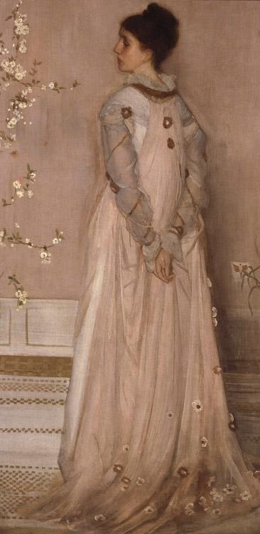 Mrs.Frederick R.Leyland,James Abbott McNeil Whistler,80x40cm