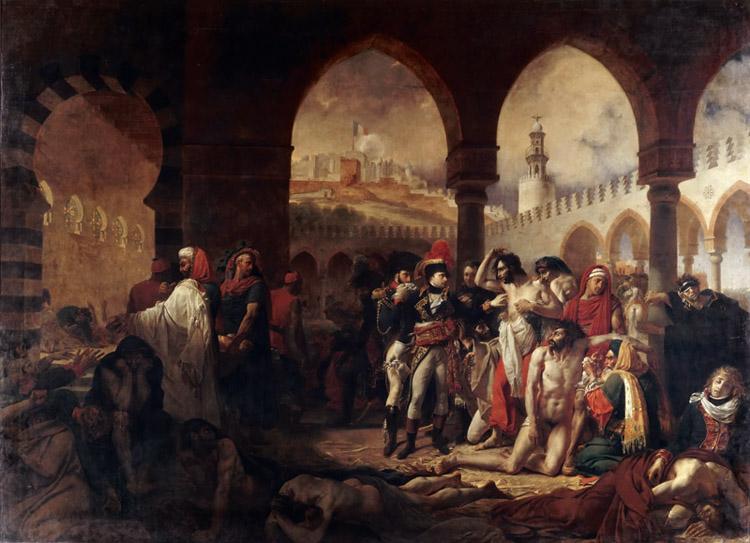 Napoleon Visiting the Plague Vicims at,Antoine-Jean Gros,60x40cm