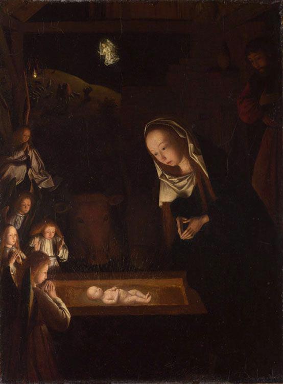 Nativity, at Night,Geertgen Tot Sint Jans,34x25cm