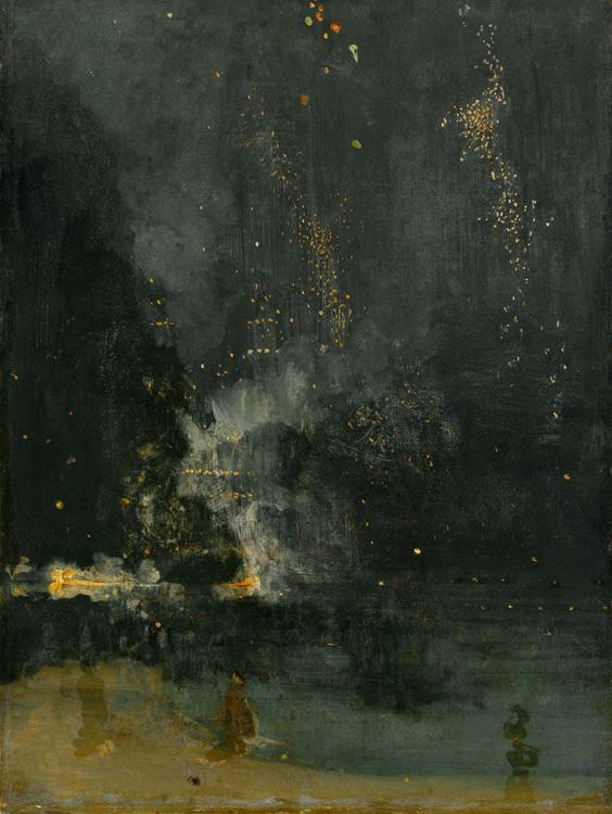 Nocturne in Black and Gold,James Abbott McNeil Whistler,50x40cm