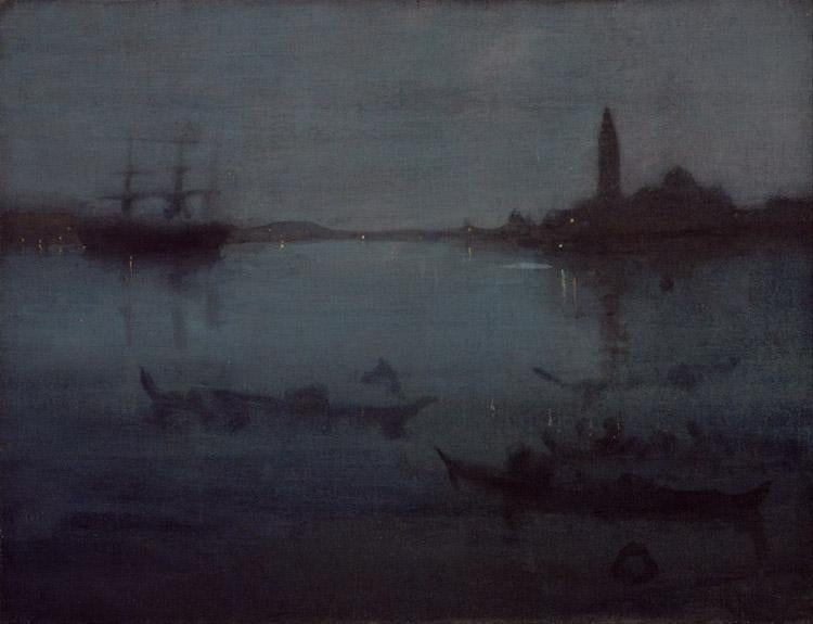Nocturne in Blue and Silver,James Abbott McNeil Whistler,50x40cm