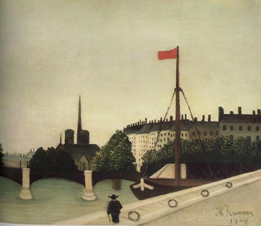 Notre-Dame Seen from Port Henri-IV, Henri Rousseau, 60x50 cm