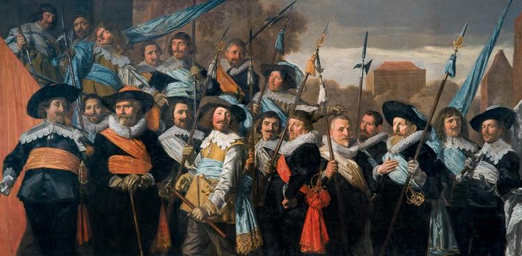 Officers and Sergeants of the St George,Frans Hals,80x40cm