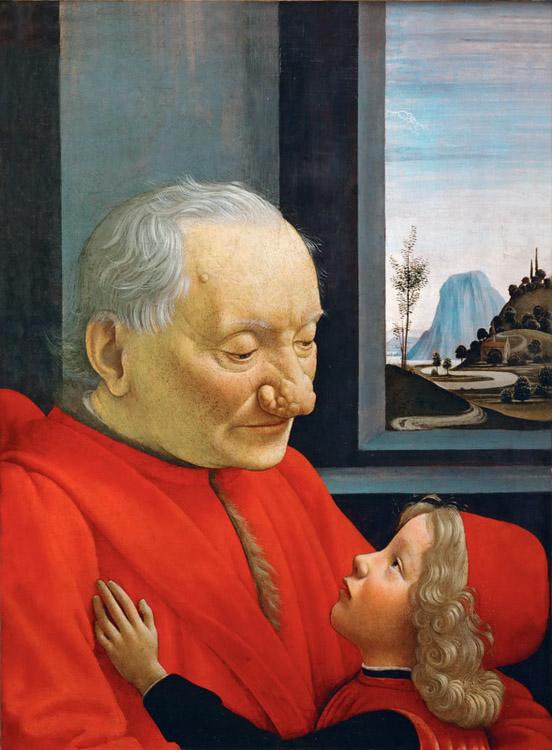 Old Man and Young Boy,Domenico Ghirlandaio,50x37cm