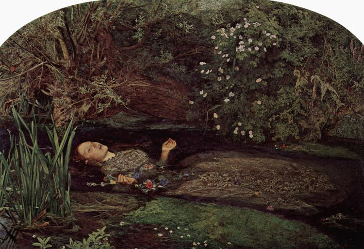 Ophelia,John Everett Millais,60x40cm
