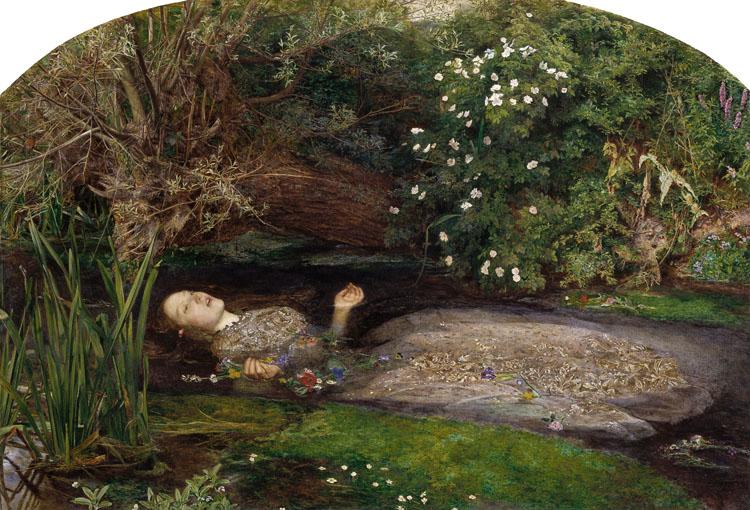 Ophelia,John William Waterhouse,60x40cm