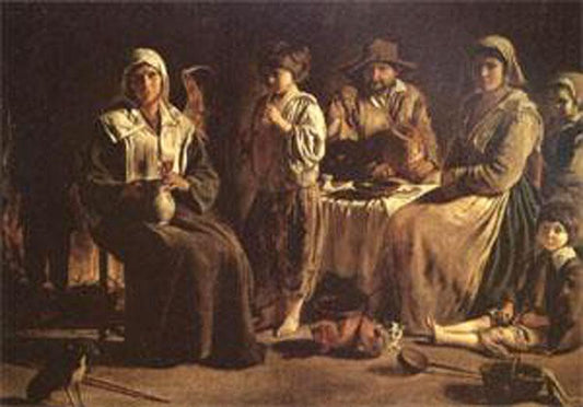 Peasant Family in an Interior,Louis Le Nain,60x40cm