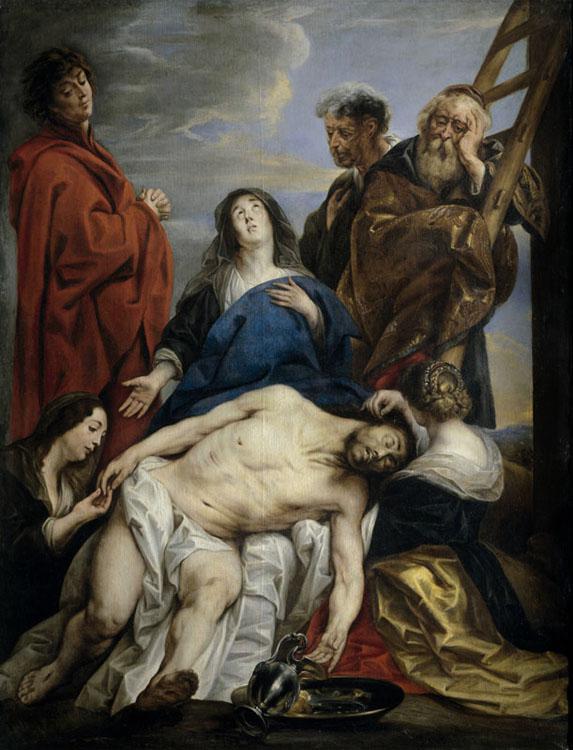 Pieta,Jacob Jordaens,50x40cm
