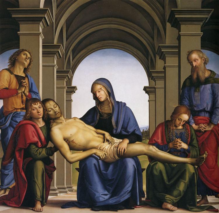 Pieta,Pietro Perugino,50x50cm