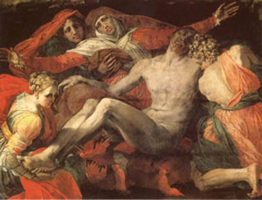 Pieta, Rosso Fiorentino,50x40cm