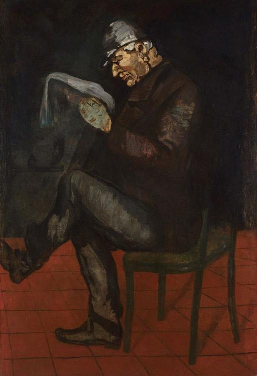 Portrait d Eugene Dlacroix,Paul Cezanne,60x40cm