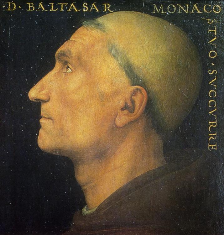 Portrait of Baldassare Vallombrosano,Pietro Perugino,50x50cm