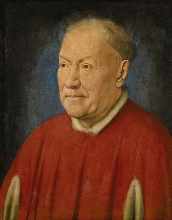 Portrait of Cardinal Nicola Albergati,Jan Van Eyck,34x26cm