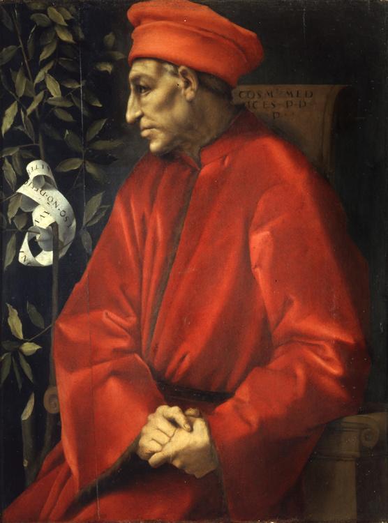 Portrait of Cosimo il Vecchio,Pontormo,50x40cm