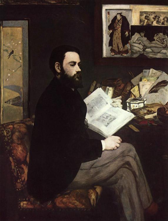 Portrait of Emile Zola,Edouard Manet,50x40cm