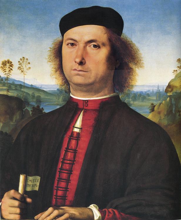 Portrait of Francesco delle Opere,Pietro Perugino,52x44cm