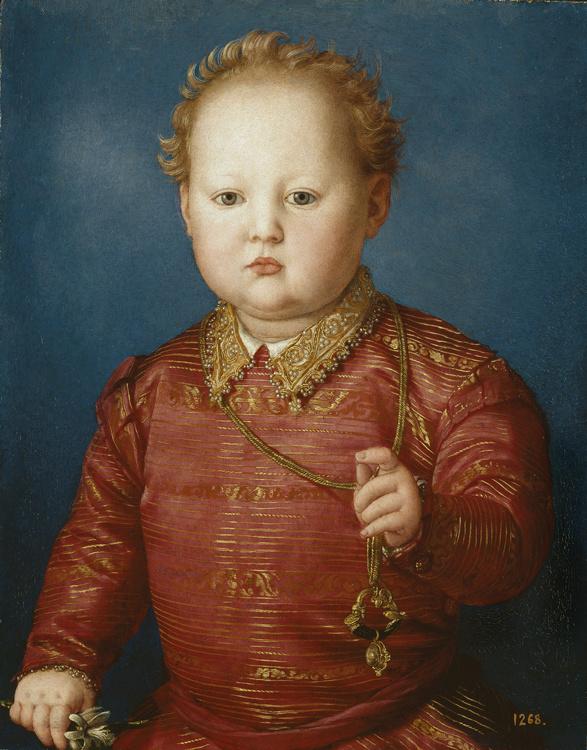 Portrait of Garcia de'Maedici,Agnolo Bronzino,48x38cm