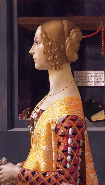Portrait of Giovanna Tornabuoni,Domenico Ghirlandaio,77x49cm
