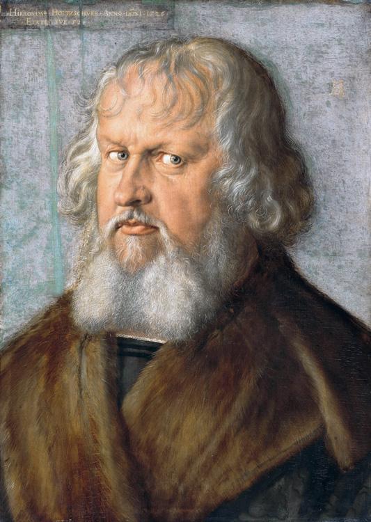 Portrait of Hieronymus Holzschuher,Albrecht Durer,60x43cm