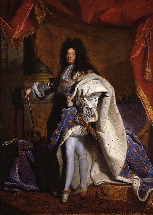 Portrait of Louis XIV,Hyacinthe Rigaud,60x40cm