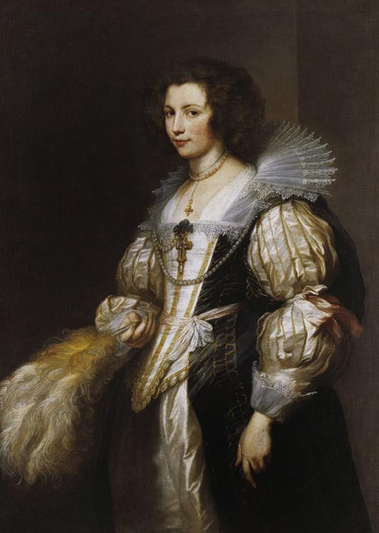 Portrait of Maria Louisa de Tassis,Anthony Van Dyck,60x40cm
