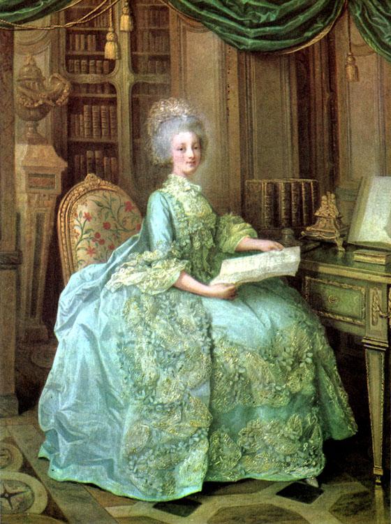 Portrait of Marie Antoinette,Lie Louis Perin-Salbreux,50x40cm