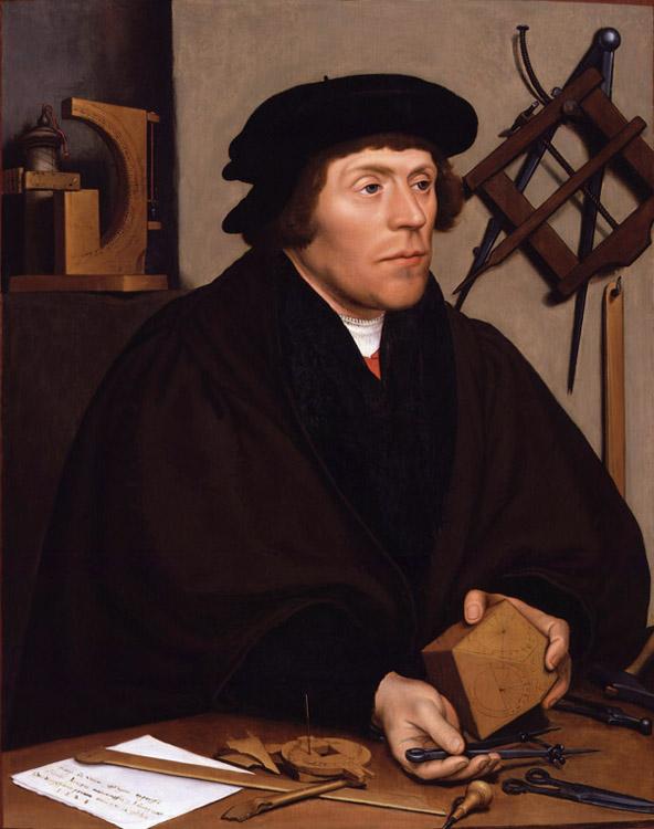 Portrait of Nikolaus Kratzer,Hans Holbein,50x40cm