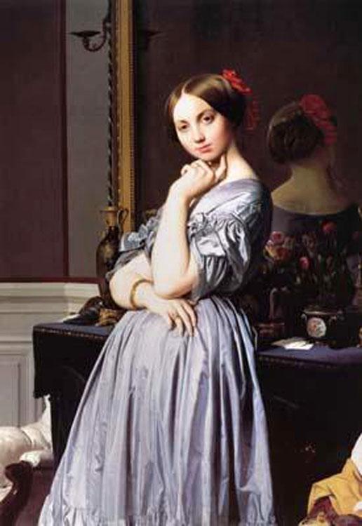 Portrait of Vicomtesse Louise-Albertine,Jean Auguste Dominique Ingres